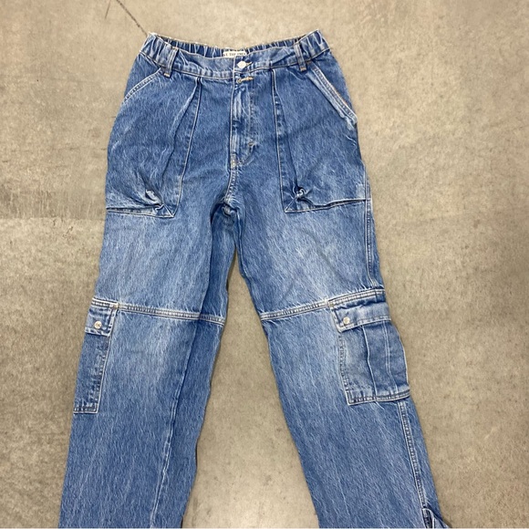 Free people we the free Cargo Jeans High rise Size 26 - Picture 2 of 8